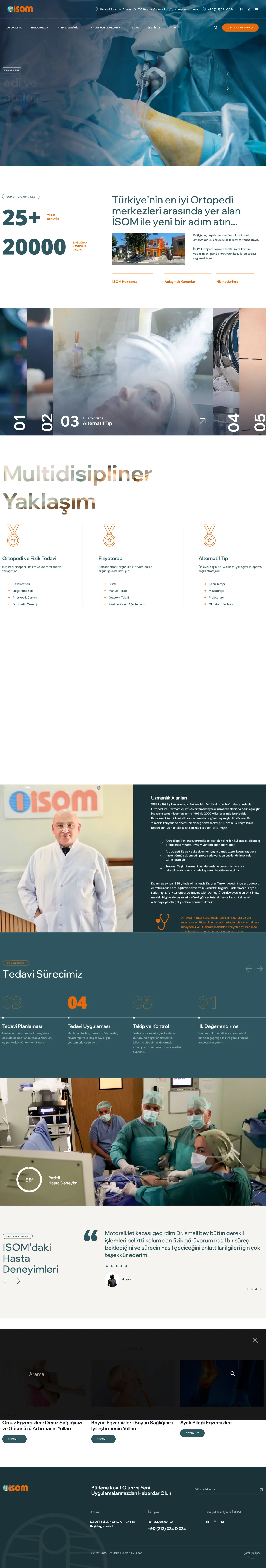 İsom Ortopedi masaüstü görünüm